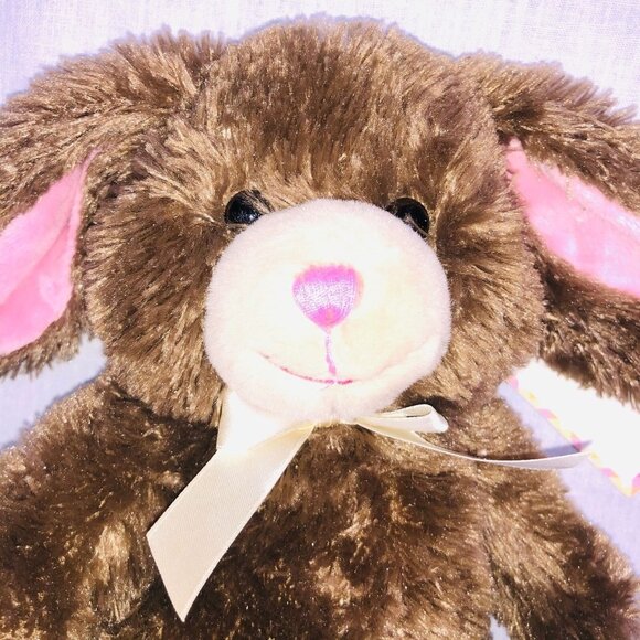 Build a Bear Miles Brown Bunny Rabbit Plush Stuffed Borders Easter 10" New - Picture 4 of 10